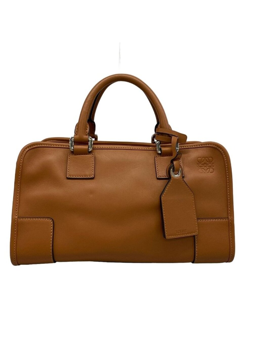 Loewe Handbag Amazona 28 352.30 Brown Leather